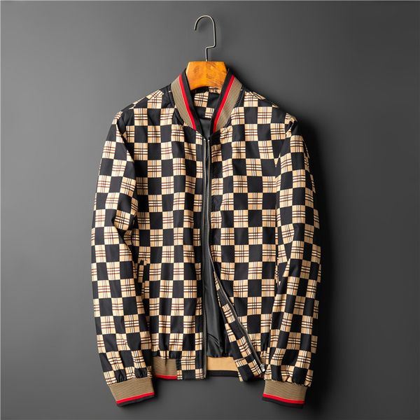 fashion jacket men's jacket, style windbreaker, autumn baseball collar coat, luxurious plaid, european brand, Black;brown
fashion jacket men's jacket, style windbreaker, autumn baseball collar coat, luxurious plaid, european brand, Black;brown