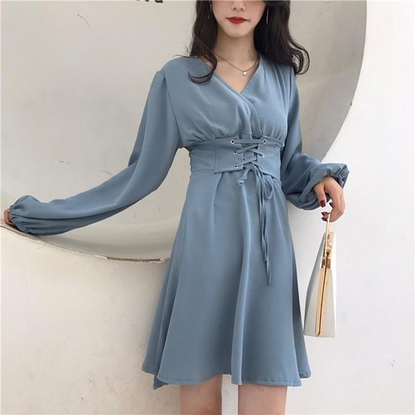 casual dresses korean hipster spring autumn fashion brand vestidos tie rope v-neck long sleeve slim elegant mini-dresses women's clothi, Black;gray
casual dresses korean hipster spring autumn fashion brand vestidos tie rope v-neck long sleeve slim elegant mini-dresses women's clothi, Black;gray