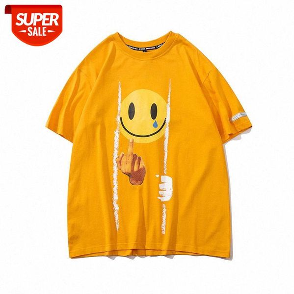 european and american high street hip-hop hipster t-shirt loose despise gesture smiley letter print short-sleeved tee couple #6s37, White;black
european and american high street hip-hop hipster t-shirt loose despise gesture smiley letter print short-sleeved tee couple #6s37, White;black