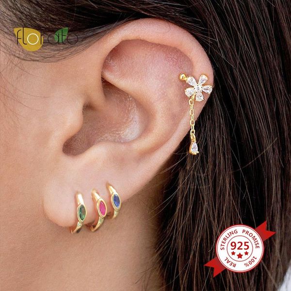 hoop & huggie real 100% 925 sterling silver crystal earrings for women black/white/blue/purple/red zircon circle jewelry, Golden;silver
hoop & huggie real 100% 925 sterling silver crystal earrings for women black/white/blue/purple/red zircon circle jewelry, Golden;silver