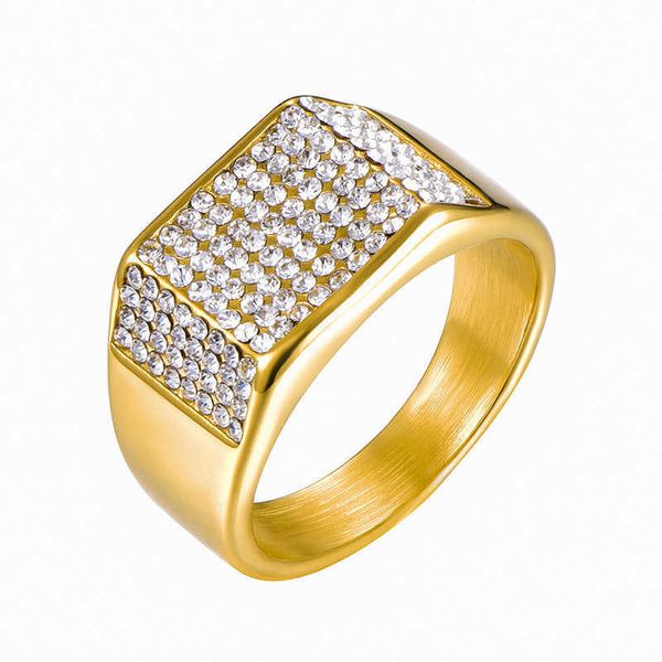 personalized luxury gold stainless steel men's ring square full diamond hip hop ring titanium steel jewelry, Golden;silver
personalized luxury gold stainless steel men's ring square full diamond hip hop ring titanium steel jewelry, Golden;silver