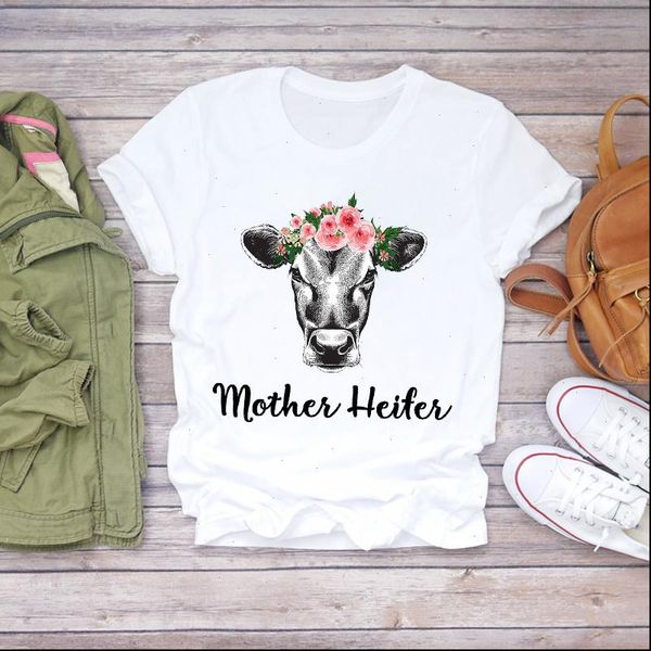 women womens heifer cow mama flower cartoon cute pint clothes summer shirt t shirts graphic female ladies tee, White
women womens heifer cow mama flower cartoon cute pint clothes summer shirt t shirts graphic female ladies tee, White