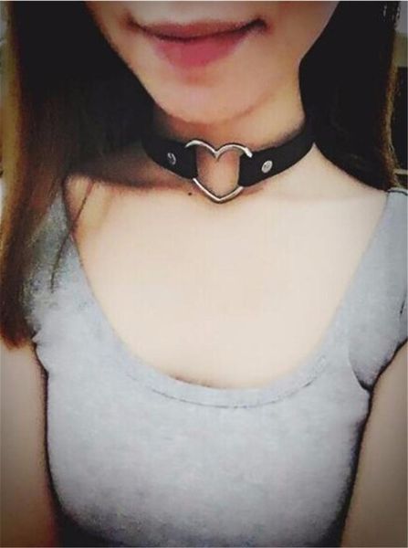 pendant necklaces 4colors punk style gothic pu leather &pendants heart shape clavicle neck chain choker necklace women jewelry gift, Silver
pendant necklaces 4colors punk style gothic pu leather &pendants heart shape clavicle neck chain choker necklace women jewelry gift, Silver