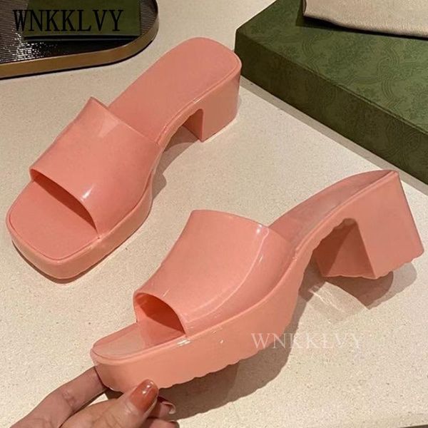 summer chunky high heels slippers women sandals platform concise fashion beach leisure shoes candy color slides flipflops, Black
summer chunky high heels slippers women sandals platform concise fashion beach leisure shoes candy color slides flipflops, Black