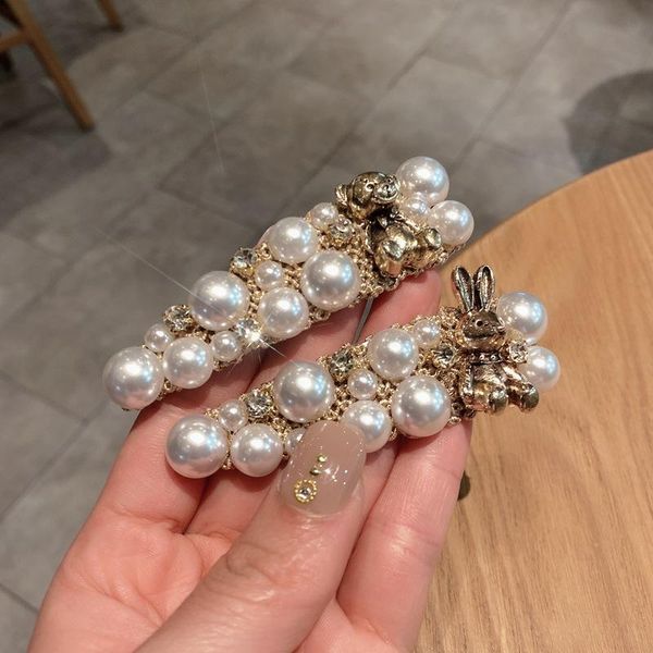 hair clips & barrettes korean pearl ears bear side girly temperamental bb clip bang duckbill, Golden;silver
hair clips & barrettes korean pearl ears bear side girly temperamental bb clip bang duckbill, Golden;silver