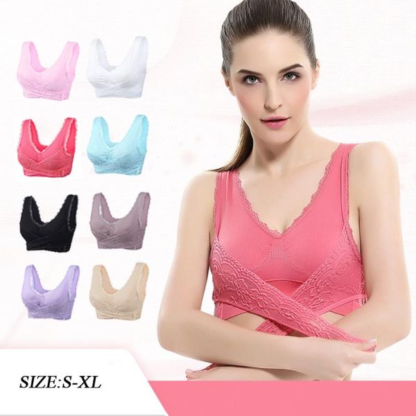 yoga outfit women's sports bras front cross side buckle gather bra non-wire lace running shockproof underwear female top
yoga outfit women's sports bras front cross side buckle gather bra non-wire lace running shockproof underwear female top