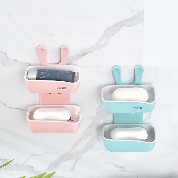soap dishes boxes household double-layer dish wall-mounted storage case for bathroom washbasin
soap dishes boxes household double-layer dish wall-mounted storage case for bathroom washbasin