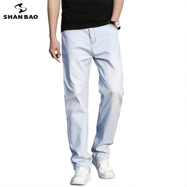 spring summer thin straight loose light blue jeans youth brand clothing men's cotton stretch denim big size 40 42 44 211108
spring summer thin straight loose light blue jeans youth brand clothing men's cotton stretch denim big size 40 42 44 211108