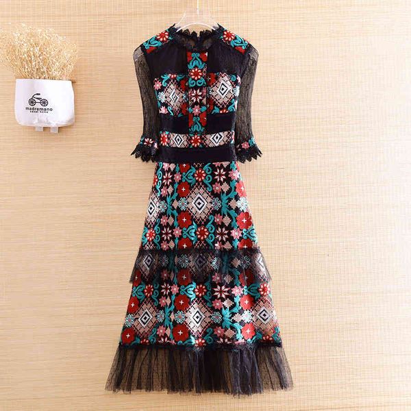 dress high-end summer women ethnic style retro elegant lady embroidery slim o-neck cross stitch party lace dress female s-xl, Black;gray
dress high-end summer women ethnic style retro elegant lady embroidery slim o-neck cross stitch party lace dress female s-xl, Black;gray