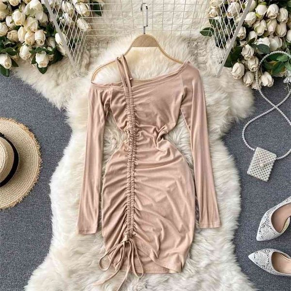 women drawstring pleated double shoulder strap off buttocks dress slim fashion spring summer 11b544 210525, Black;gray
women drawstring pleated double shoulder strap off buttocks dress slim fashion spring summer 11b544 210525, Black;gray