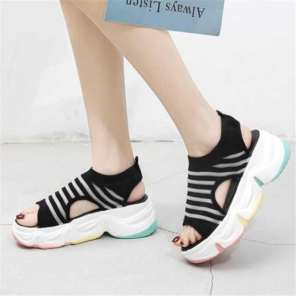 platform open toe women sport sandals 2021 summer breathable hollow mesh wedge sandal pink yellow outdoor beach shoes1, Black
platform open toe women sport sandals 2021 summer breathable hollow mesh wedge sandal pink yellow outdoor beach shoes1, Black