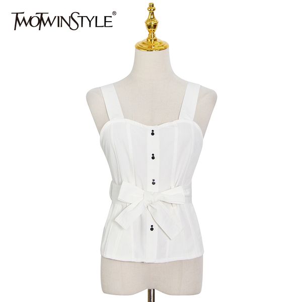 white slim vests for women square collar sleeveless sashes minimalist camis female summer fashion clothes 210428
white slim vests for women square collar sleeveless sashes minimalist camis female summer fashion clothes 210428