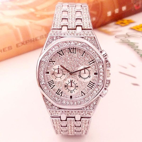 wristwatches 2021 luxury diamond watches men stainless steel quartz fashion business reloj hombre relogio masculino, Slivery;brown
wristwatches 2021 luxury diamond watches men stainless steel quartz fashion business reloj hombre relogio masculino, Slivery;brown