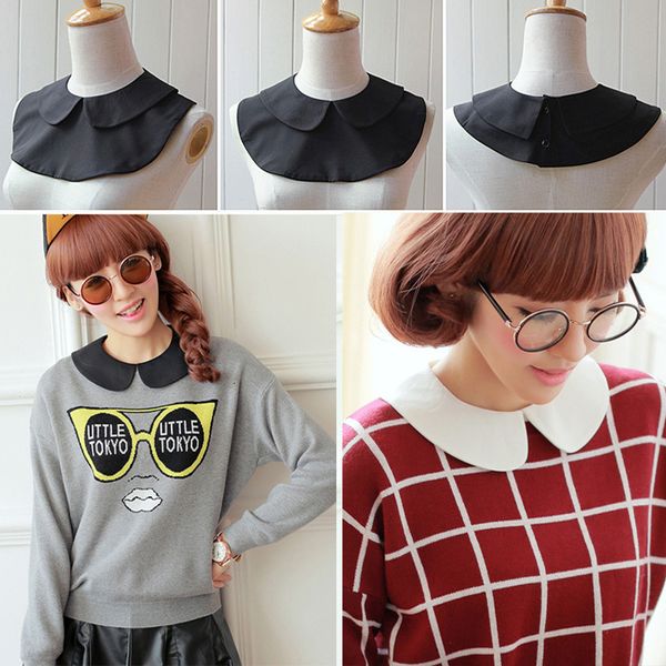 vintage white black detachable lapel shirt fake collar women clothes accessories round cute collars cotton neck, Blue;purple
vintage white black detachable lapel shirt fake collar women clothes accessories round cute collars cotton neck, Blue;purple