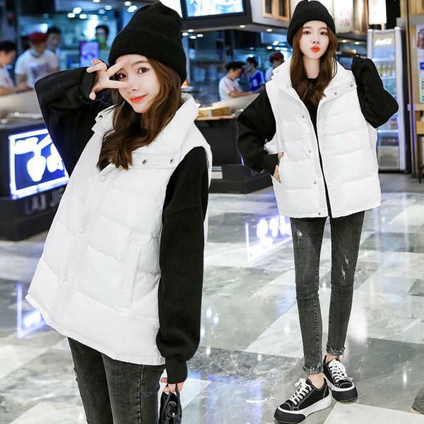 2021 winter new korean loose simple white duck vest women's warm and casual down jacket, obei clothing 82obyfs5012, Black
2021 winter new korean loose simple white duck vest women's warm and casual down jacket, obei clothing 82obyfs5012, Black