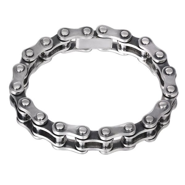quality 925 sterling silver bicycle toothed link chain bracelets american european antique handmade punk gothic designer luxury jewelry acce, Black
quality 925 sterling silver bicycle toothed link chain bracelets american european antique handmade punk gothic designer luxury jewelry acce, Black