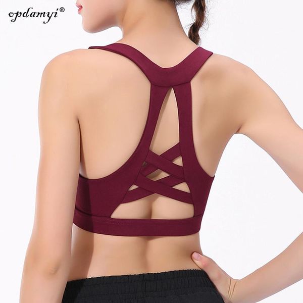 gym clothing women's strappy sports bra workout clothes racerback yoga fitness running beauty back vest underwear, White;black
gym clothing women's strappy sports bra workout clothes racerback yoga fitness running beauty back vest underwear, White;black