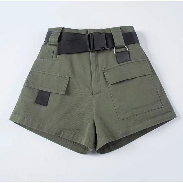 women's shorts elastic waist women mini high gray with belt wide leg summer 2021 harajuku korean, White;black
women's shorts elastic waist women mini high gray with belt wide leg summer 2021 harajuku korean, White;black