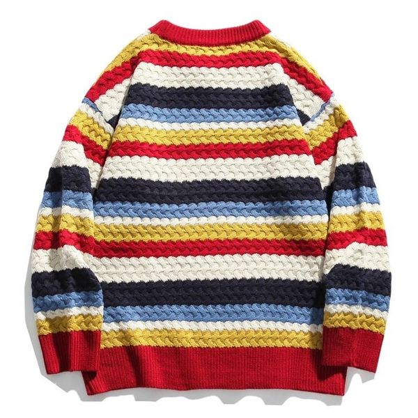 men's sweaters embroidery fashion stripes streetwear men daisy flower women knitted rainbow casual pullovers knitwear hombre, White;black
men's sweaters embroidery fashion stripes streetwear men daisy flower women knitted rainbow casual pullovers knitwear hombre, White;black