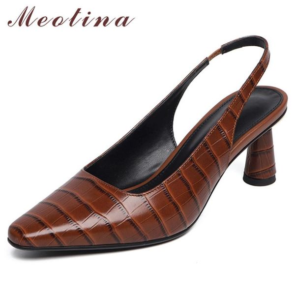 dress shoes meotina high heels women pumps natural genuine leather strange style heel slingbacks cow round toe ladies 40, Black
dress shoes meotina high heels women pumps natural genuine leather strange style heel slingbacks cow round toe ladies 40, Black