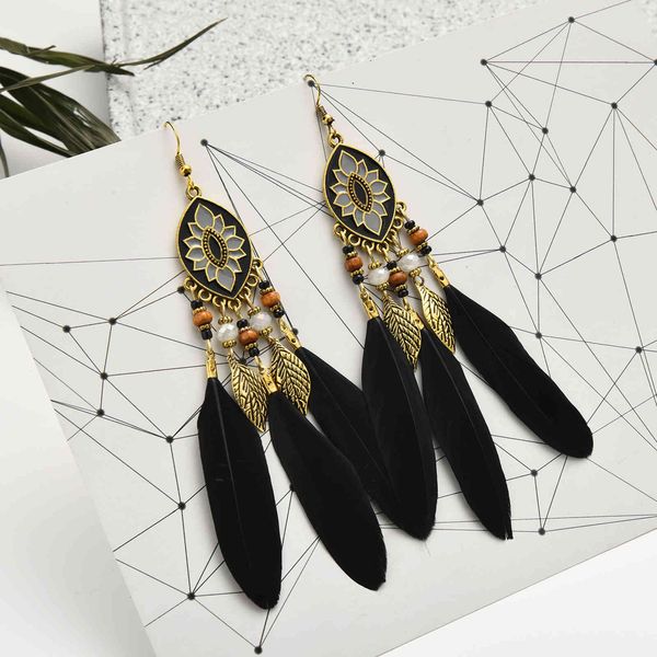 chinese-style products court style feather tassel earrings film and television drama exotic women's jewelry
chinese-style products court style feather tassel earrings film and television drama exotic women's jewelry