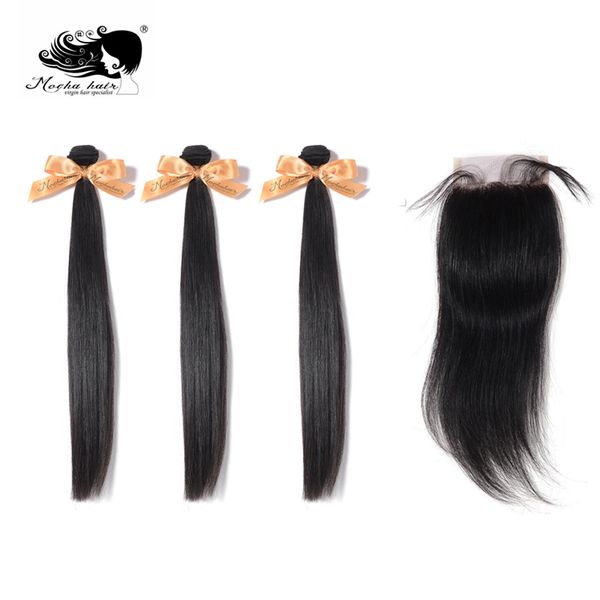 100% unprocessed mocha virgin hair extensions 10a brazilian straight 3 bundles with one 4* 4 lace closure, Black
100% unprocessed mocha virgin hair extensions 10a brazilian straight 3 bundles with one 4* 4 lace closure, Black