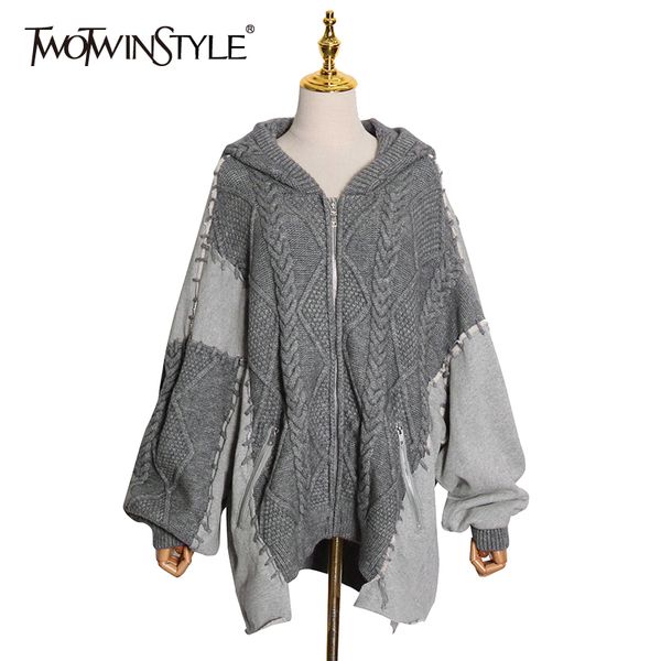 korean oversized knitted cardigans for women hooded collar long sleeve irregular casual sweater female fashion 210524, White
korean oversized knitted cardigans for women hooded collar long sleeve irregular casual sweater female fashion 210524, White