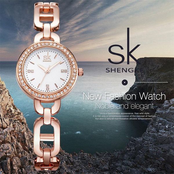 wristwatches shengke women fashion wrist watch diamond golden bracelet wa, Slivery;brown
wristwatches shengke women fashion wrist watch diamond golden bracelet wa, Slivery;brown