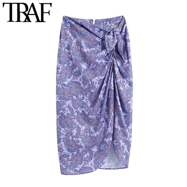 traf women chic fashion with knot paisley print wrap midi skirt vintage high waist back zipper female skirts mujer 210621, Black
traf women chic fashion with knot paisley print wrap midi skirt vintage high waist back zipper female skirts mujer 210621, Black