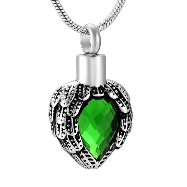 pendant necklaces fashion angel wing birthstone heart big stone green purple necklace for ashes memorial keepsake women elegant gift, Silver
pendant necklaces fashion angel wing birthstone heart big stone green purple necklace for ashes memorial keepsake women elegant gift, Silver