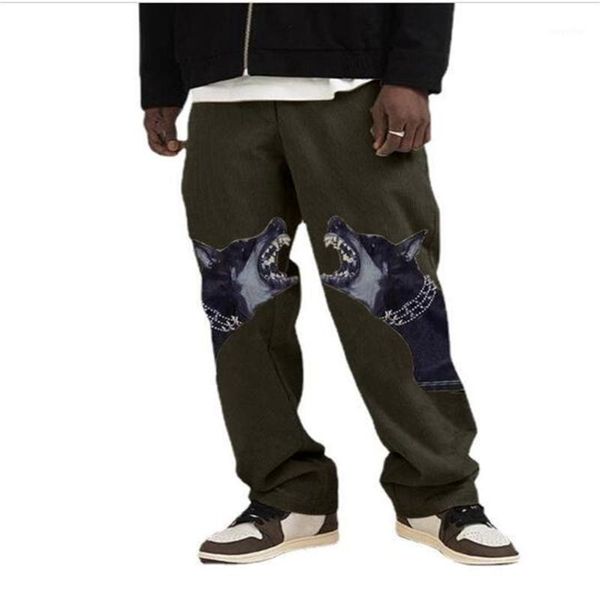 men's pants autumn 2021 fashion europe-usa style men/youth mid waist dog head printed casual straight type sweatpants outdoor jogging p, Black
men's pants autumn 2021 fashion europe-usa style men/youth mid waist dog head printed casual straight type sweatpants outdoor jogging p, Black