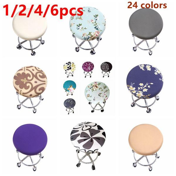 chair covers 1/2/4/6pcs 2021 round cover bar stool elastic seat floral printed home slipcover
chair covers 1/2/4/6pcs 2021 round cover bar stool elastic seat floral printed home slipcover