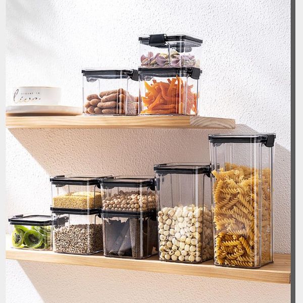 storage bottles & jars 460/700/1300/1800ml food container kitchen refrigerator noodle box multigrain tank transparent sealed
storage bottles & jars 460/700/1300/1800ml food container kitchen refrigerator noodle box multigrain tank transparent sealed
