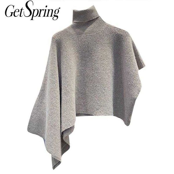 getspring women sweater irregular turtleneck sweaters pullovers asymmetry vintage knitting fashion 210601, White;black
getspring women sweater irregular turtleneck sweaters pullovers asymmetry vintage knitting fashion 210601, White;black
