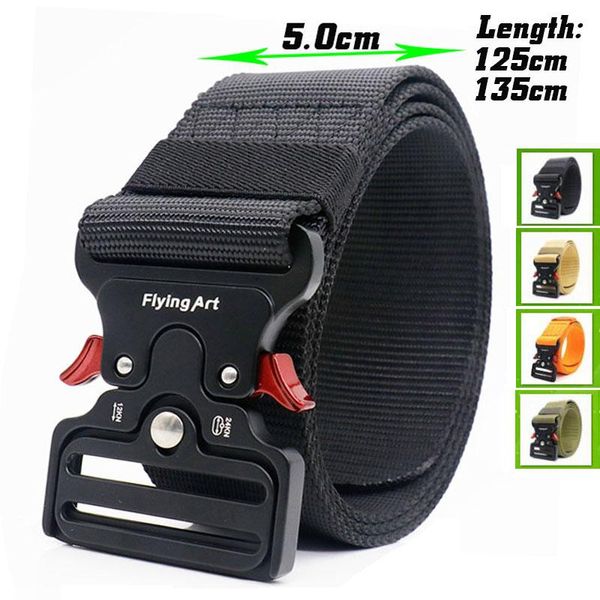 5.0cm tactical belt army military nylon men orange strap metal buckle cinto outdoor combat training pants waist support, Black;gray
5.0cm tactical belt army military nylon men orange strap metal buckle cinto outdoor combat training pants waist support, Black;gray