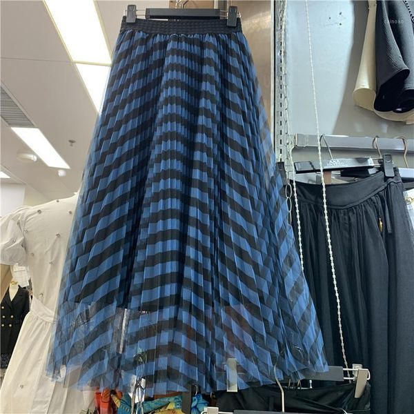 summer pleated skirt mid-length high waist slimming stripes printed large swing casual womens skirts, Black
summer pleated skirt mid-length high waist slimming stripes printed large swing casual womens skirts, Black