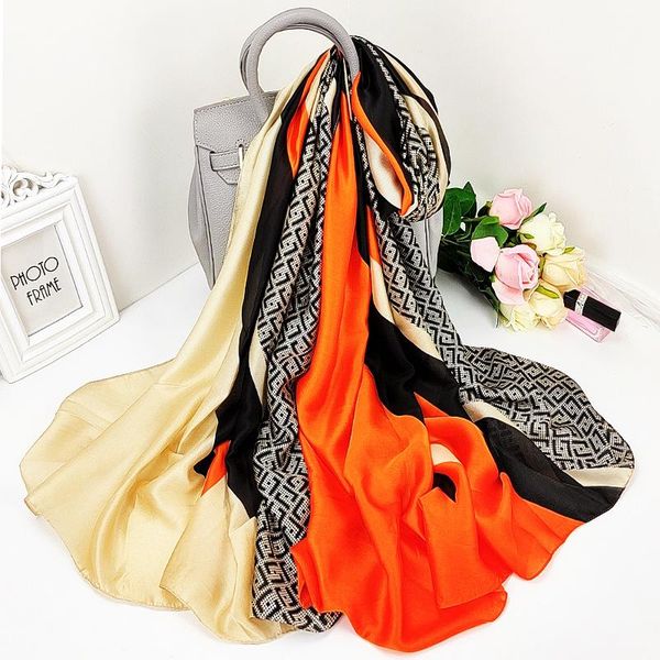 scarves 180x90cm beach towel high-grade autumn fashion bandana female letter print silk scarf summer dustproof shawl, Blue;gray
scarves 180x90cm beach towel high-grade autumn fashion bandana female letter print silk scarf summer dustproof shawl, Blue;gray