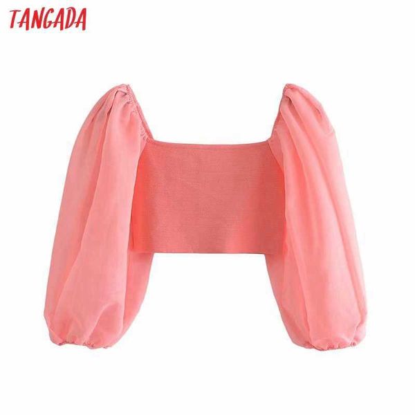 tangada women retro mesh patchwork puff sleeve crop blouse shirt chic female shirt 3h478 210609, White
tangada women retro mesh patchwork puff sleeve crop blouse shirt chic female shirt 3h478 210609, White