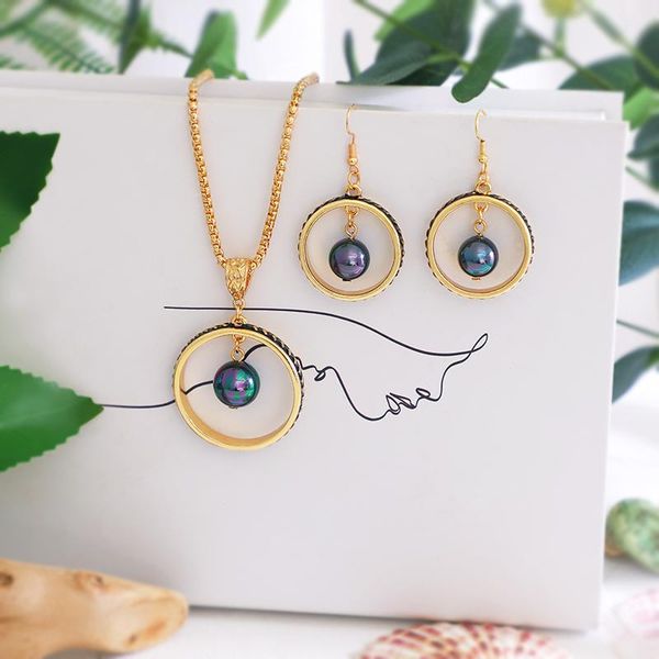 earrings & necklace komi hawaii polynesian style ladies alloy jewelry set glass beads imitation pearl pendant, Silver
earrings & necklace komi hawaii polynesian style ladies alloy jewelry set glass beads imitation pearl pendant, Silver