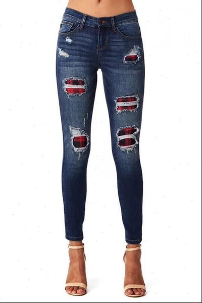 ripped holes womens jeans patchwork denim autumn women high waist retro skinny pencil lady casual trousers stretch pant plus size, Blue
ripped holes womens jeans patchwork denim autumn women high waist retro skinny pencil lady casual trousers stretch pant plus size, Blue