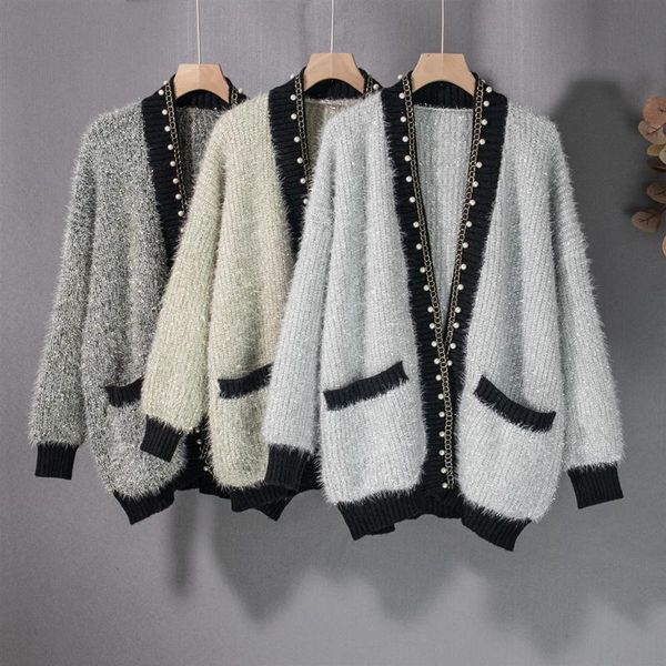 women's knits & tees 3colors 2021 autumn korean style beading sweet knittd cardigans womens loose elegant sweaters (kl3185, White
women's knits & tees 3colors 2021 autumn korean style beading sweet knittd cardigans womens loose elegant sweaters (kl3185, White