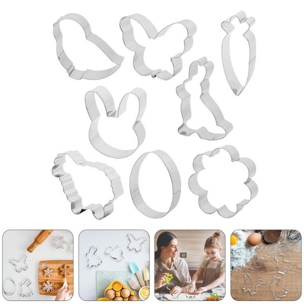 set 8pcs stainless steel cookie molds biscuit cooking supplies (silver) baking moulds
set 8pcs stainless steel cookie molds biscuit cooking supplies (silver) baking moulds