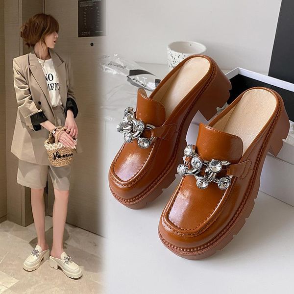 female shoes rivet womens slippers outdoor platform slides low square heel cover toe 2021 block metal decoration pu fabric rome, Black
female shoes rivet womens slippers outdoor platform slides low square heel cover toe 2021 block metal decoration pu fabric rome, Black