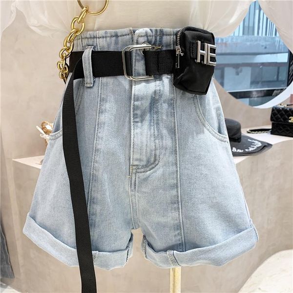 women's jeans retro all-matching high waist loose denim shorts for female 2021 summer fashion solid color belt, Blue
women's jeans retro all-matching high waist loose denim shorts for female 2021 summer fashion solid color belt, Blue