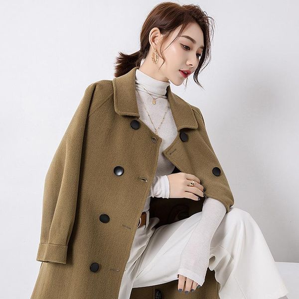 women's wool & blends england style winter 100% coat women fashion thicken autumn female clothing 2021 outwear casaco feminino wpy1393, Black
women's wool & blends england style winter 100% coat women fashion thicken autumn female clothing 2021 outwear casaco feminino wpy1393, Black