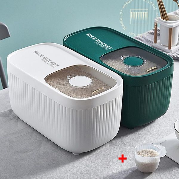 storage bottles & jars kitchen luxury household rice bucket insect proof moisture sealing with scale box flour grains container
storage bottles & jars kitchen luxury household rice bucket insect proof moisture sealing with scale box flour grains container