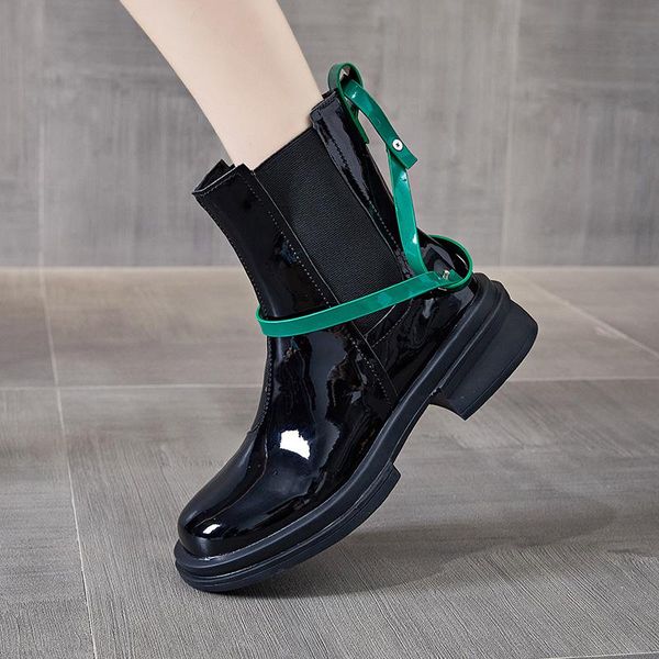 boots tuinanle patent leather women spring/autumn goth green narrow band ankle booties female cool girl gothic shoes, Black
boots tuinanle patent leather women spring/autumn goth green narrow band ankle booties female cool girl gothic shoes, Black