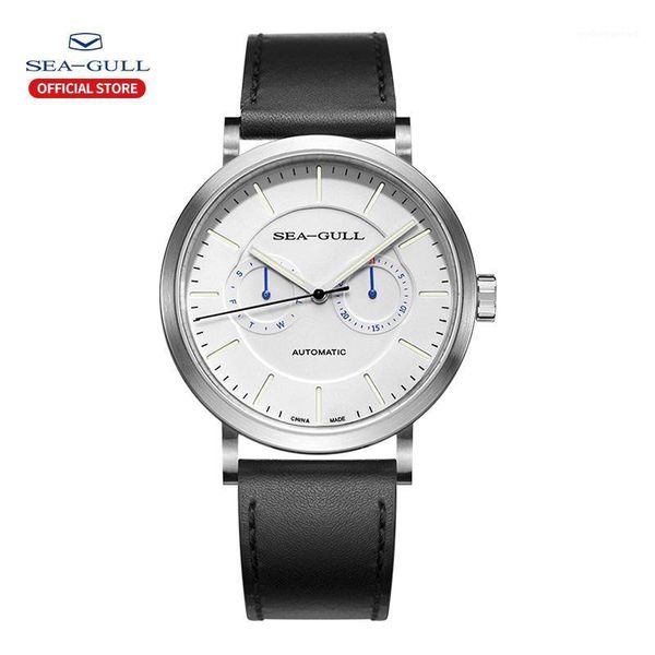 seagull business watches men's mechanical wristwatches week calendar 50m waterproof leather valentine male 819.12.6089, Slivery;brown
seagull business watches men's mechanical wristwatches week calendar 50m waterproof leather valentine male 819.12.6089, Slivery;brown