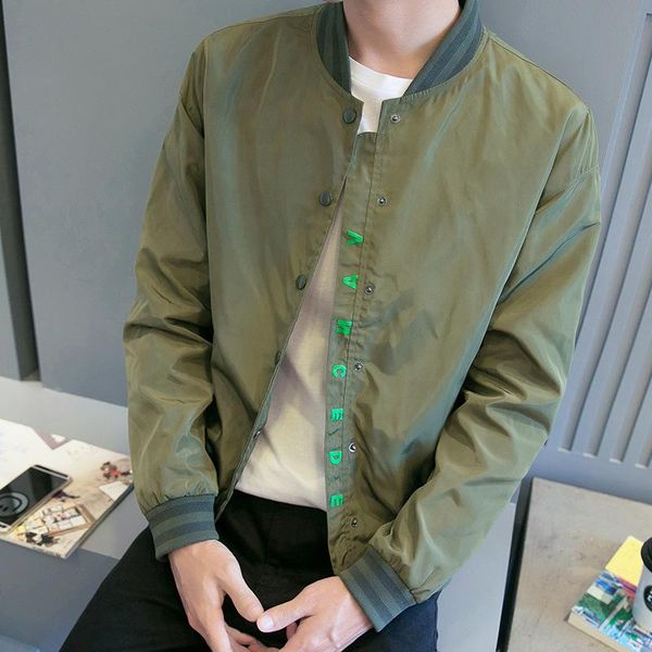 men's jackets spring autumn men bomber casual solid fashion slim fit jacket male baseball windbreaker coat, Black;brown
men's jackets spring autumn men bomber casual solid fashion slim fit jacket male baseball windbreaker coat, Black;brown