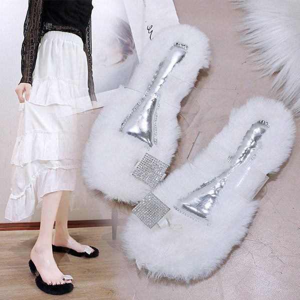net celebrity same style hairy slippers female autumn korean fashion rhinestone flip-flop sandals and slippers, flat-b, Black
net celebrity same style hairy slippers female autumn korean fashion rhinestone flip-flop sandals and slippers, flat-b, Black